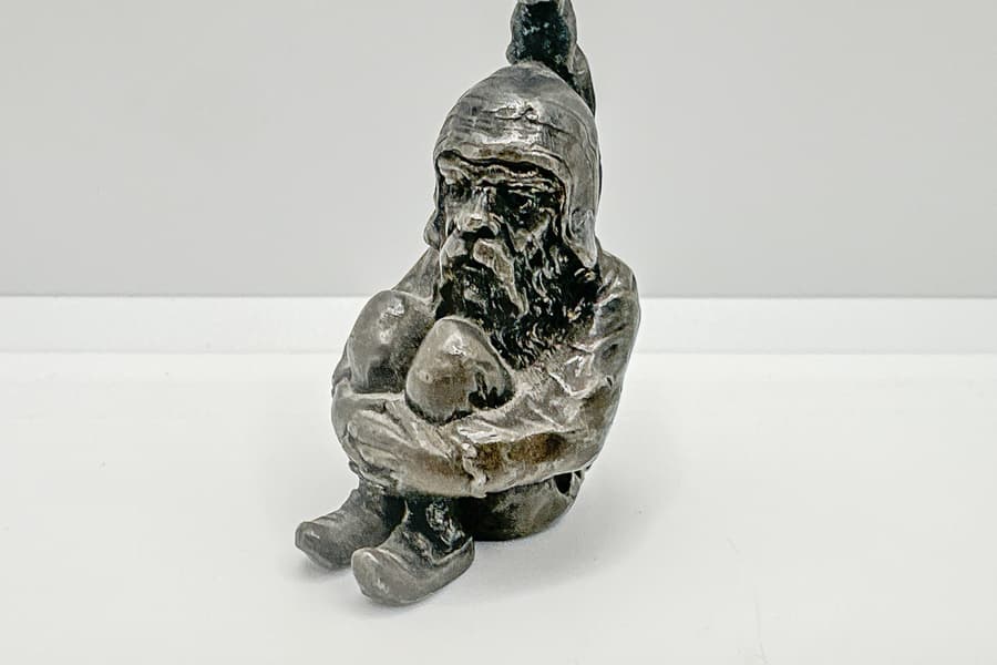 Antike Metallfigur Zwerg